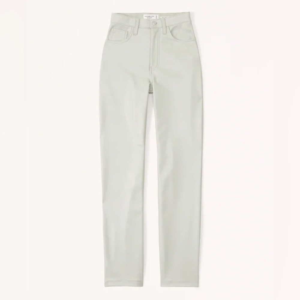 Vegan Leather 90s Straight Pant